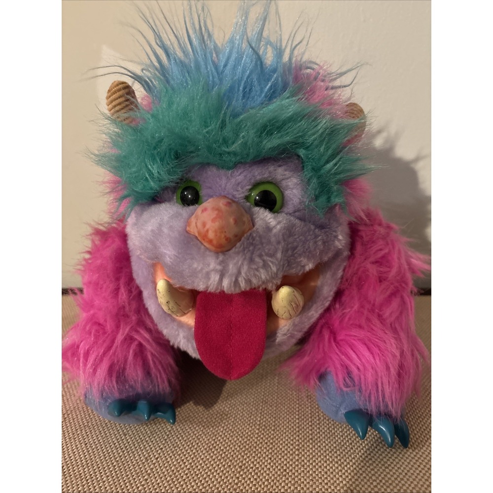 Vintage 1986 My Pet Monster, Wogster, Hand Puppet Stuffed Animal 80s RARE